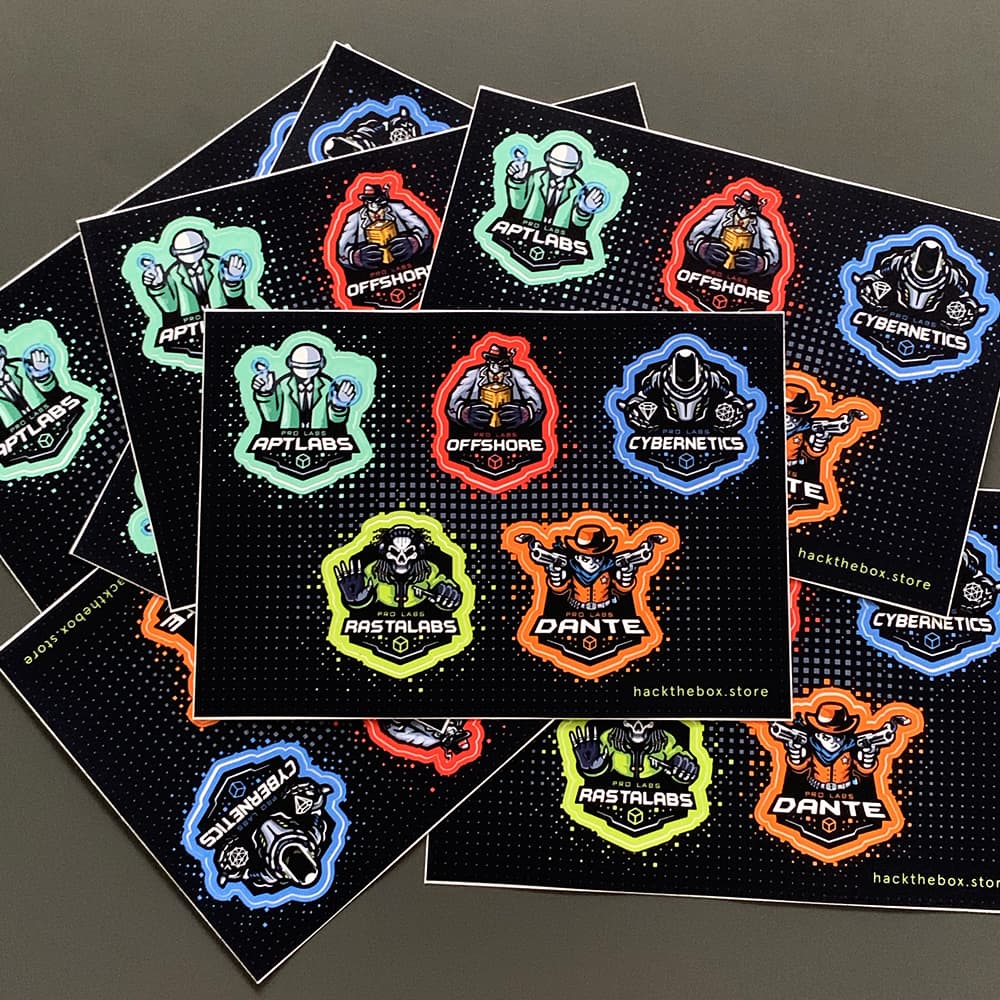 5x Hack The Box Sticker Sheet - Pro Labs Edition - Image 3